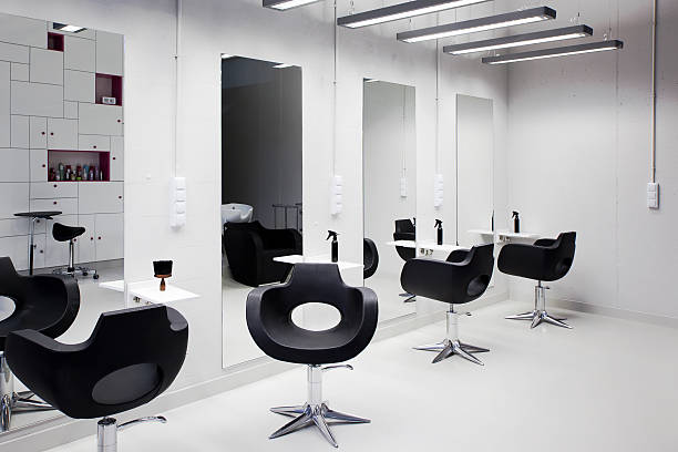 Hair salon before its surface transformation