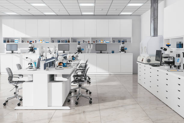Laboratory workspace before its surface transformation